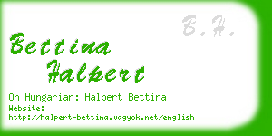 bettina halpert business card